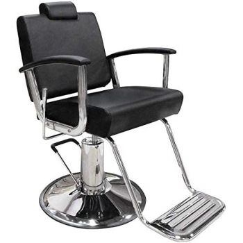 Hydraulic Recline Adjustable Headrest heavy duty Salon Chair